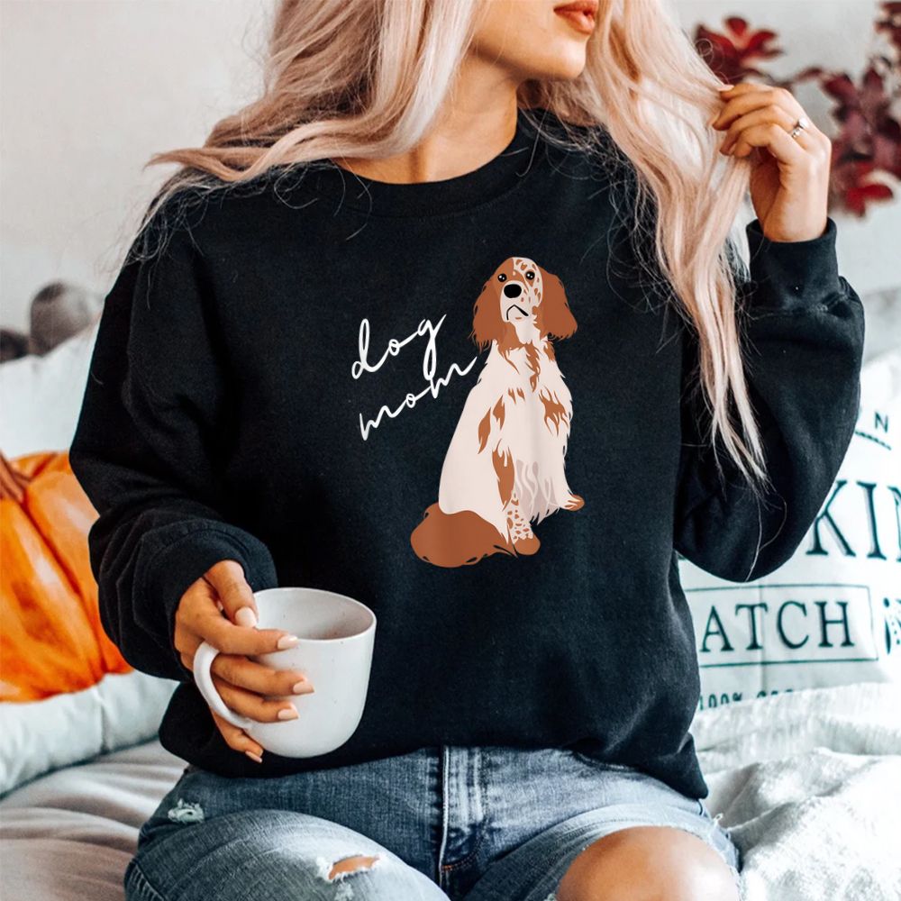 Orange Belton English Setter Dog Mom Shirt Orange Belton English Setter Dog Mom Shirt