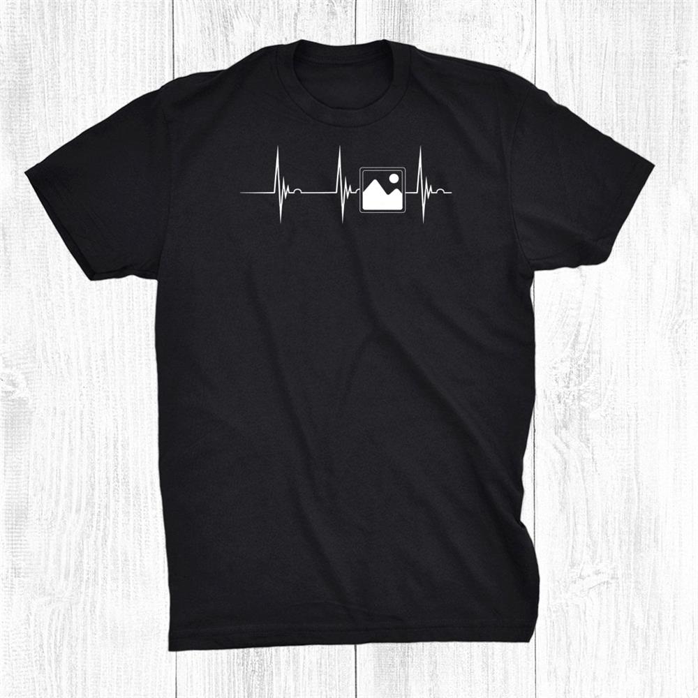Photographer Heartbeat Ekg Pulse Picture Symbol Photography Shirt Photographer Heartbeat Ekg Pulse Picture Symbol Photography Shirt