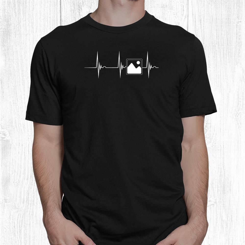 Photographer Heartbeat Ekg Pulse Picture Symbol Photography Shirt Photographer Heartbeat Ekg Pulse Picture Symbol Photography Shirt