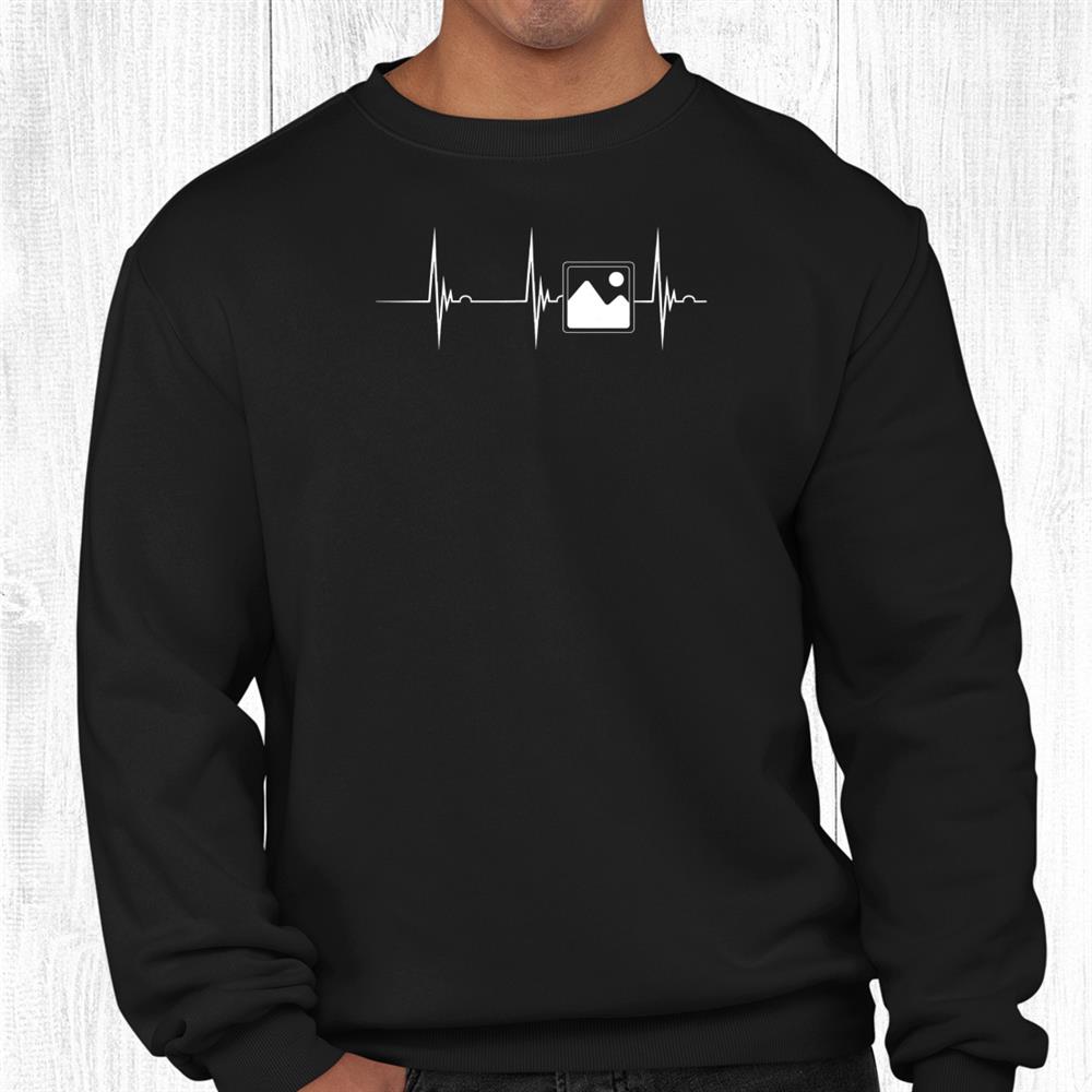 Photographer Heartbeat Ekg Pulse Picture Symbol Photography Shirt Photographer Heartbeat Ekg Pulse Picture Symbol Photography Shirt