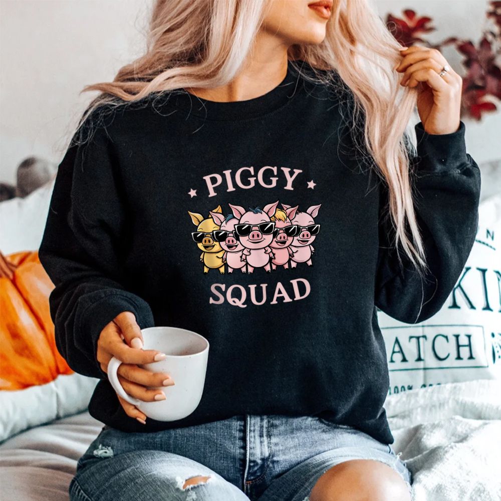 Piggy Squad Cute Pig Farmer Funny Pigg Farm Shirt Piggy Squad Cute Pig Farmer Funny Pigg Farm Shirt