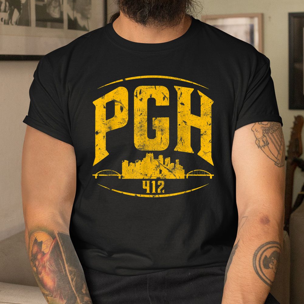 Pittsburgh Pennsylvania Steel City Skyline PGH 412 Shirt Pittsburgh Pennsylvania Steel City Skyline PGH 412 Shirt