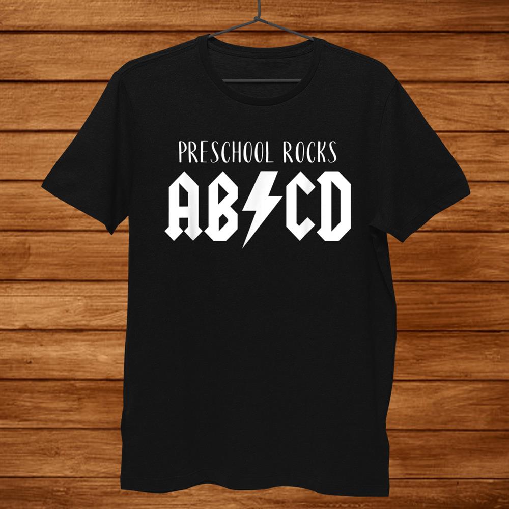 Preschool Rocks Shirt Cute Funny Gift For Teachers Abcd Rock Men Preschool Rocks Shirt Cute Funny Gift For Teachers Abcd Rock Men