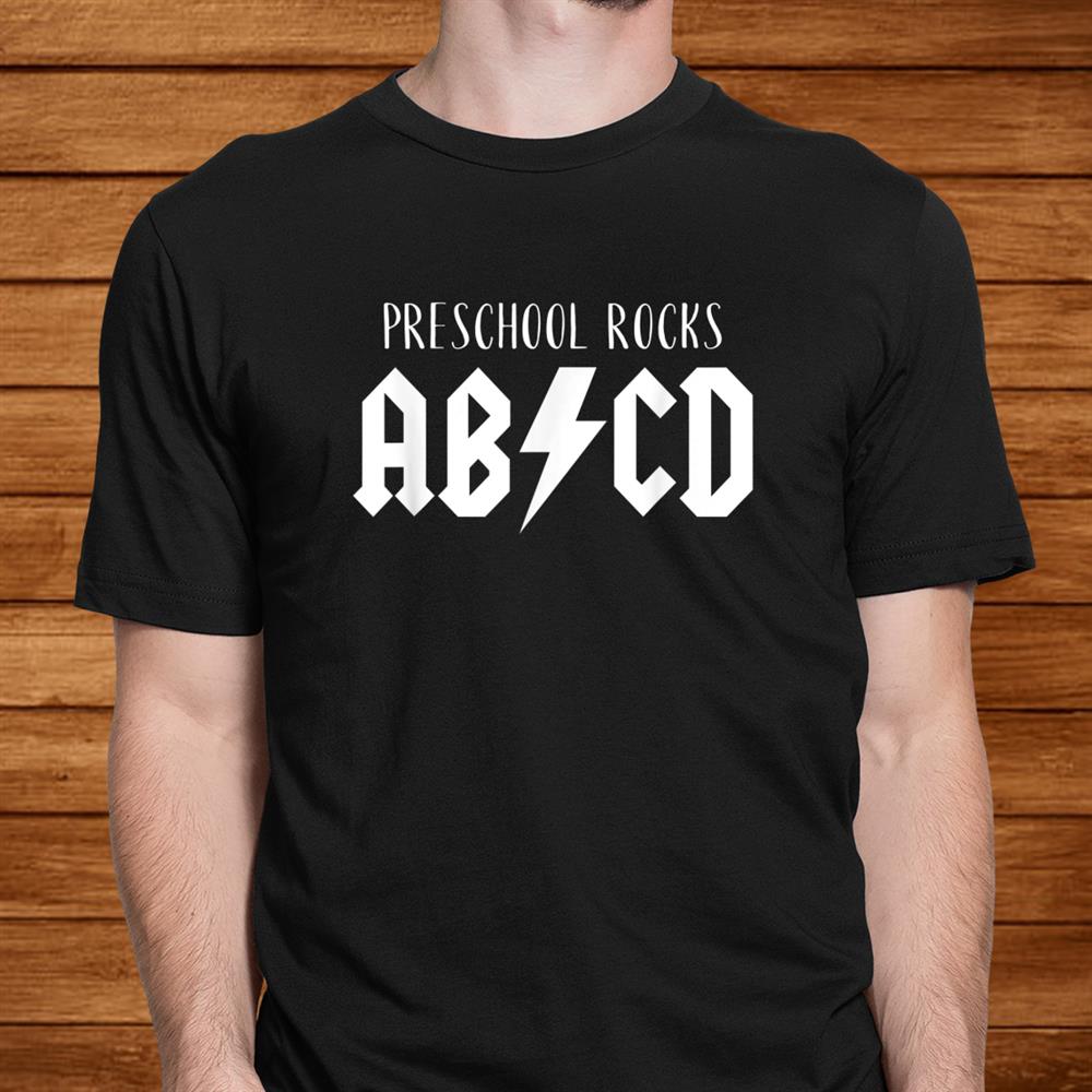 Preschool Rocks Shirt Cute Funny Gift For Teachers Abcd Rock Men Preschool Rocks Shirt Cute Funny Gift For Teachers Abcd Rock Men