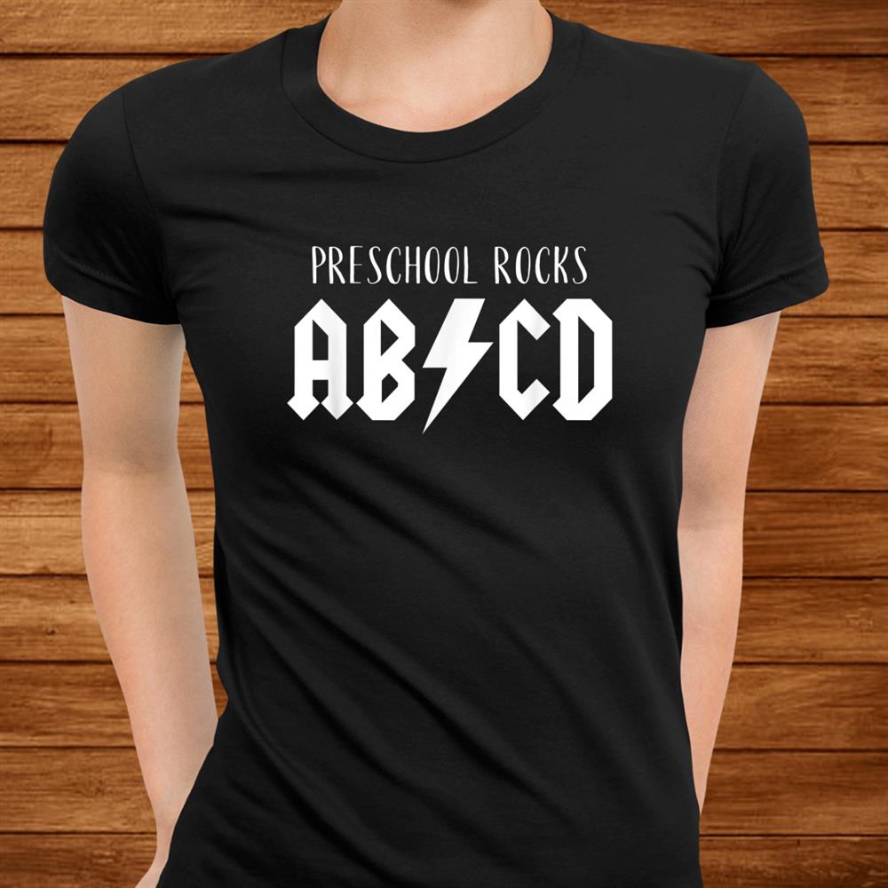 Preschool Rocks Shirt Cute Funny Gift For Teachers Abcd Rock Men Preschool Rocks Shirt Cute Funny Gift For Teachers Abcd Rock Men