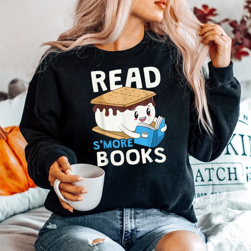 Read S’more Books Camping Bookworm Boy Cute Librarian Smores Shirt Read S’more Books Camping Bookworm Boy Cute Librarian Smores Shirt