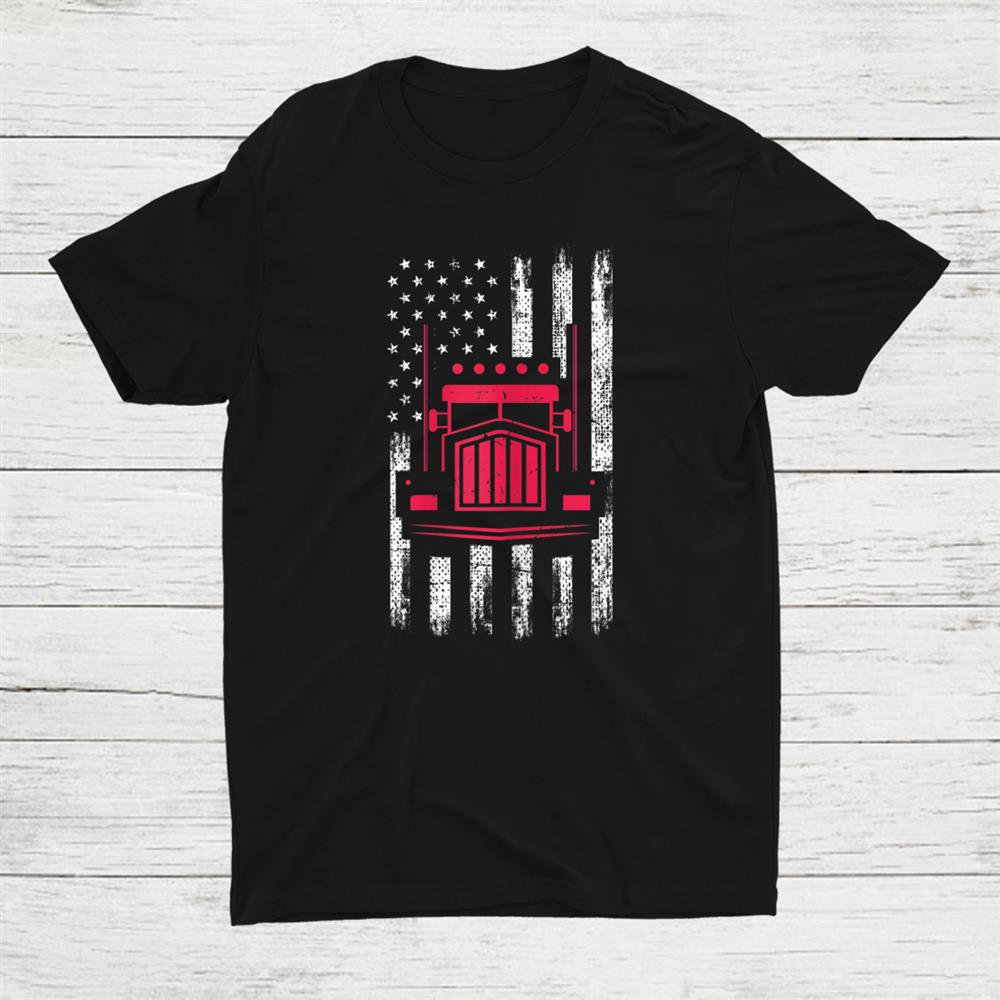 Red Truck Mechanic American Flag Shirt Red Truck Mechanic American Flag Shirt
