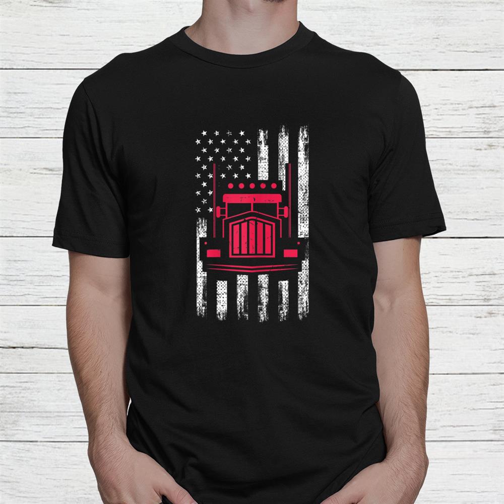 Red Truck Mechanic American Flag Shirt Red Truck Mechanic American Flag Shirt