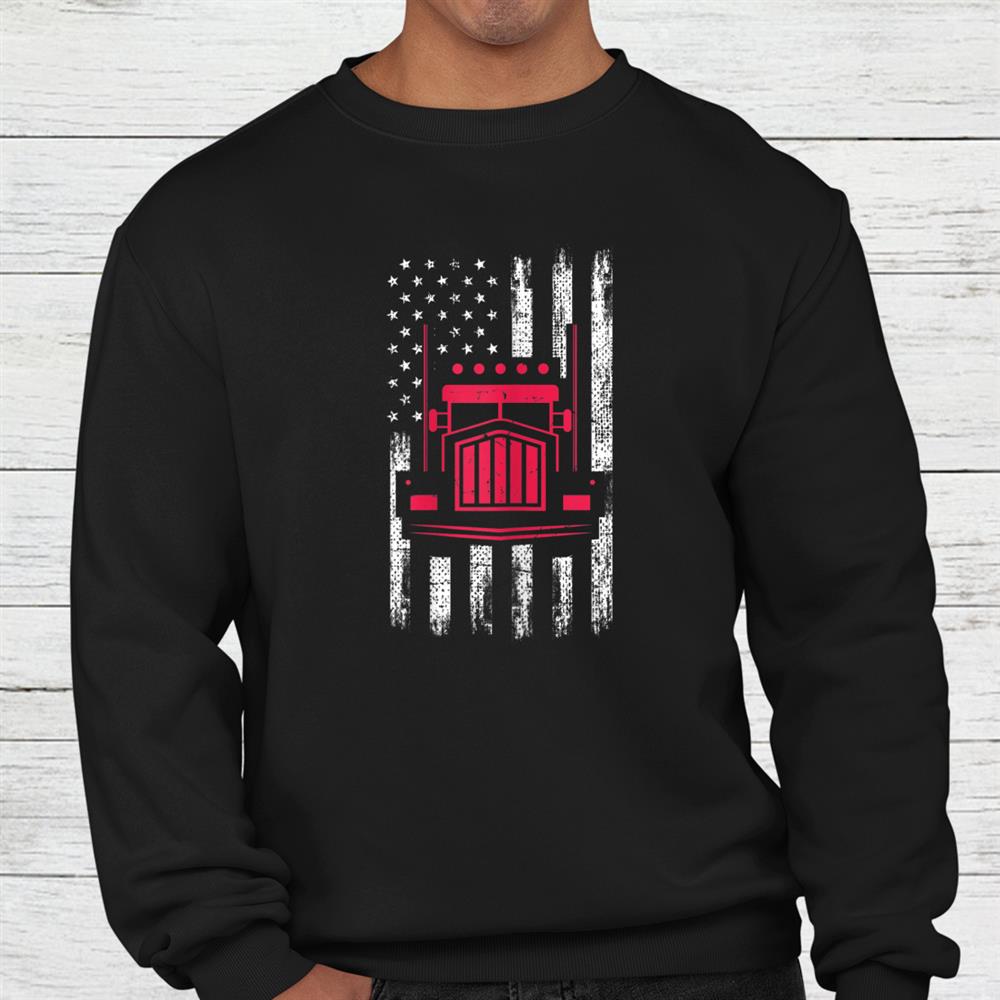 Red Truck Mechanic American Flag Shirt Red Truck Mechanic American Flag Shirt