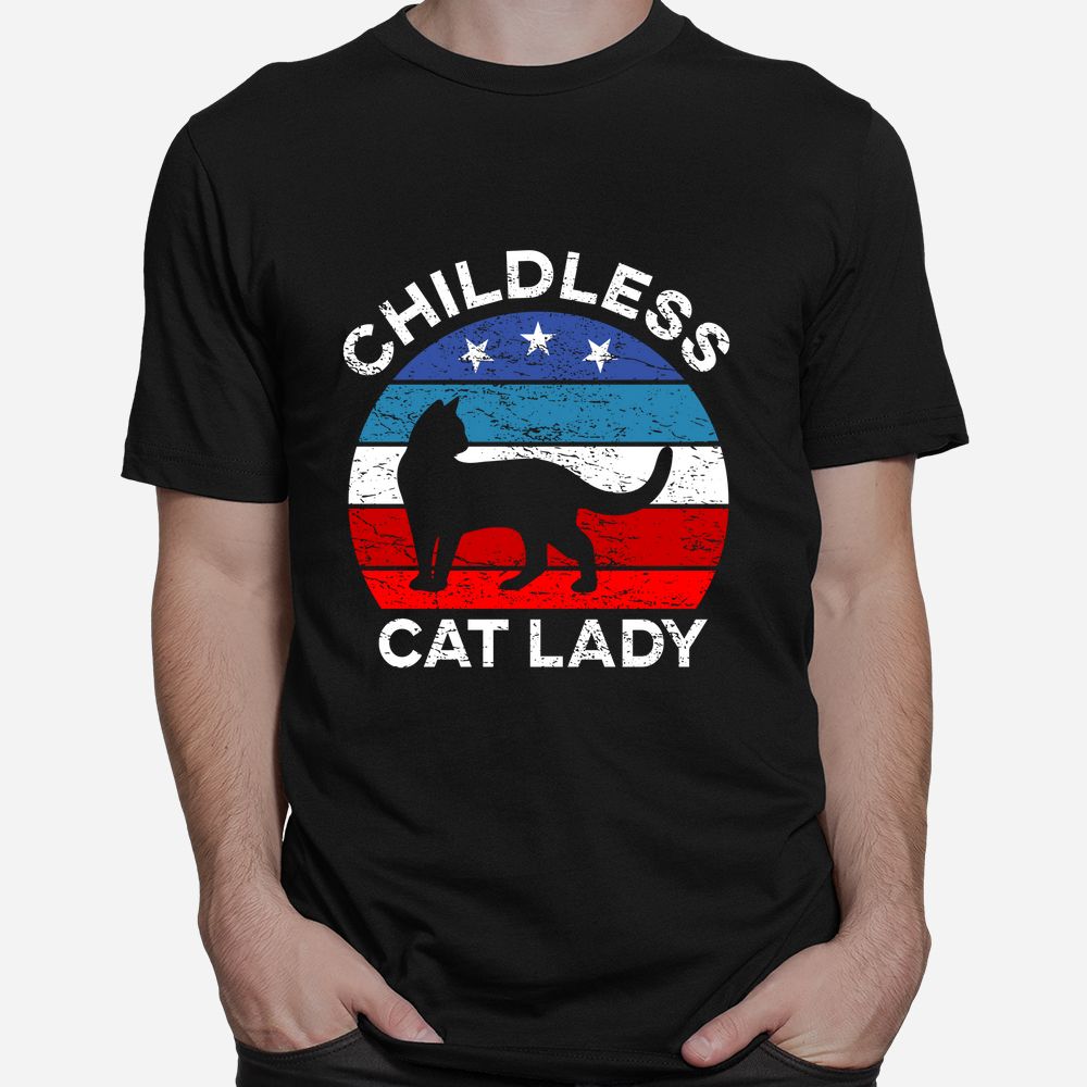 Retro Childless Cat Lady Shirt Retro Childless Cat Lady Shirt