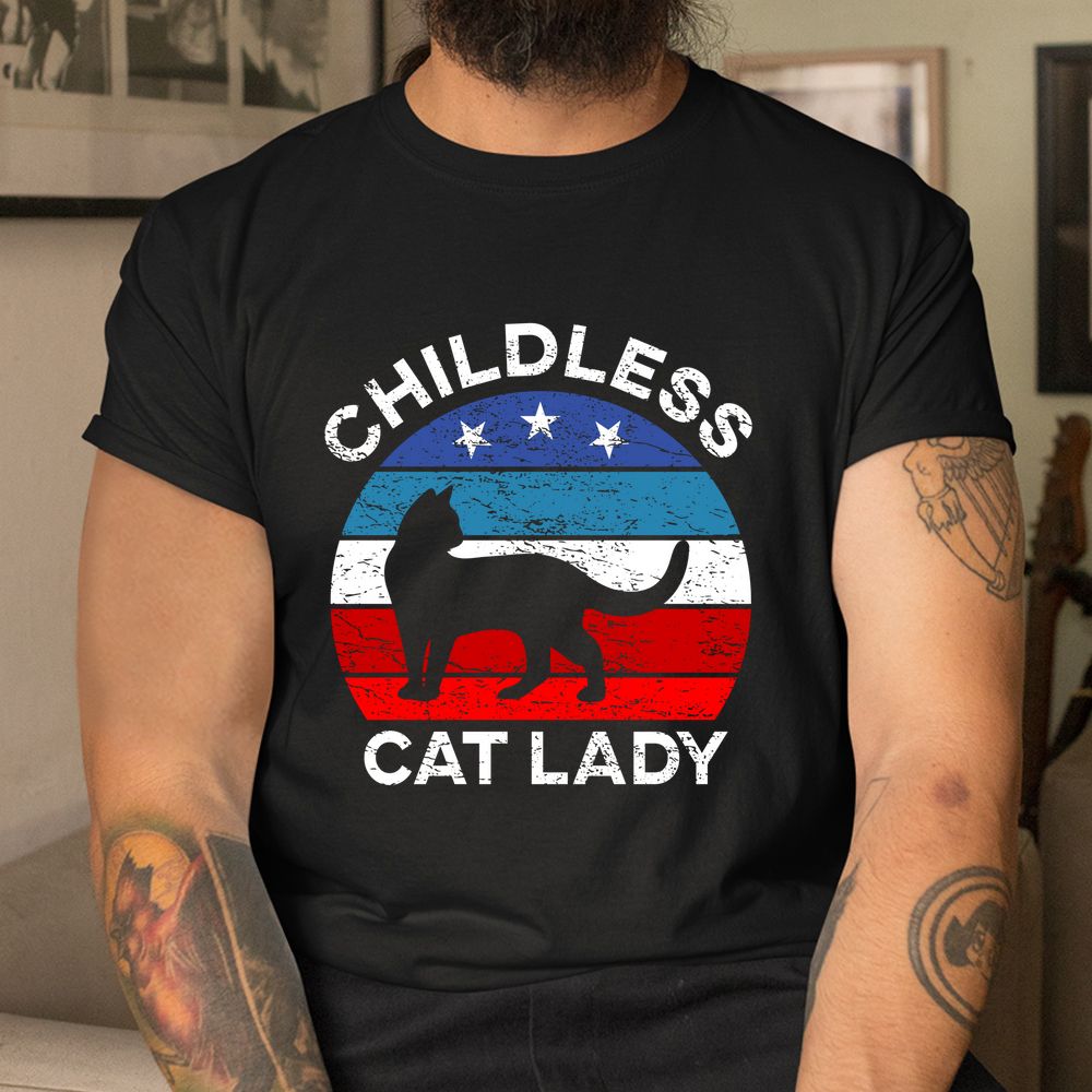 Retro Childless Cat Lady Shirt Retro Childless Cat Lady Shirt