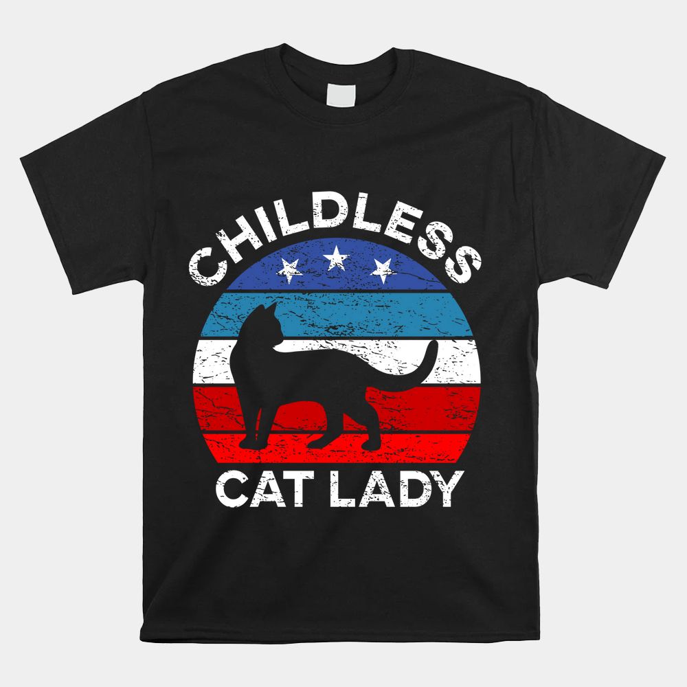Retro Childless Cat Lady Shirt Retro Childless Cat Lady Shirt