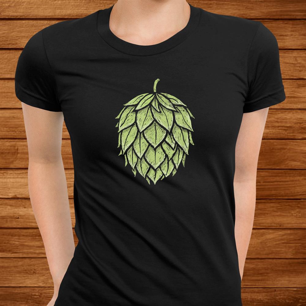 Retro Hops Lover Vintage Minimalist Beer Shirt
