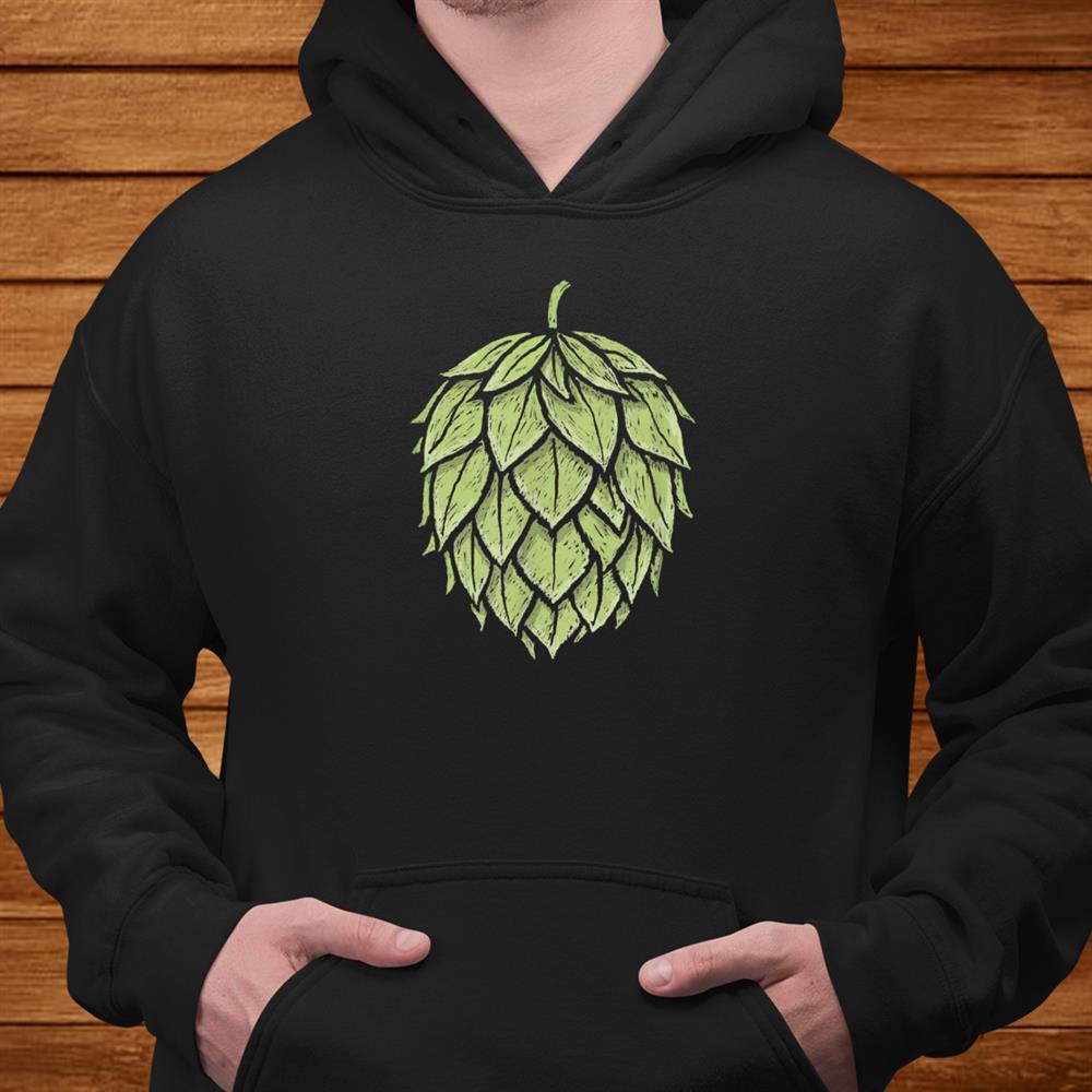 Retro Hops Lover Vintage Minimalist Beer Shirt