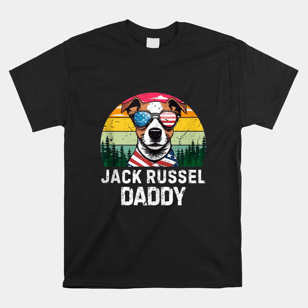 Retro Jack Russell Dog Daddy Shirt Retro Jack Russell Dog Daddy Shirt