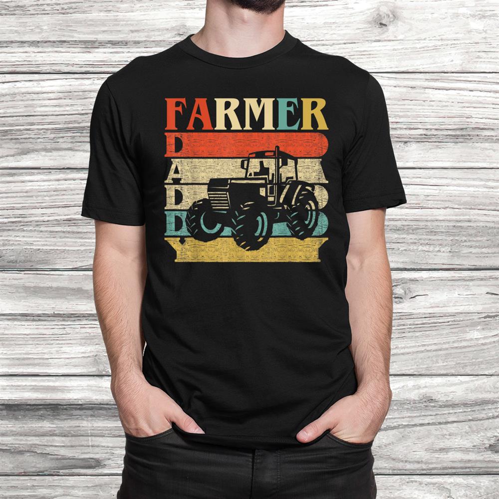 Retro Vintage Daddy Farmer Tractor T-Shirt Farming Dad Shirt Retro Vintage Daddy Farmer Tractor T-Shirt Farming Dad Shirt