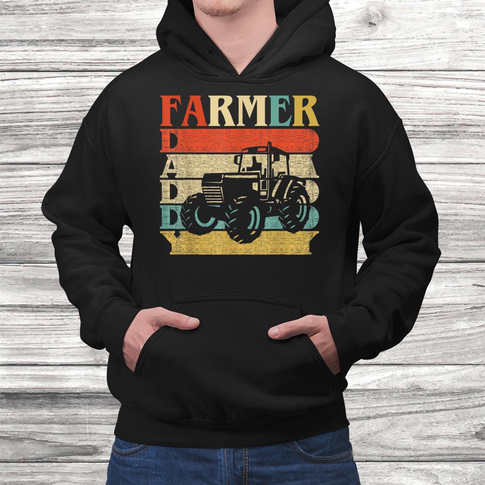 Retro Vintage Daddy Farmer Tractor T-Shirt Farming Dad Shirt Retro Vintage Daddy Farmer Tractor T-Shirt Farming Dad Shirt