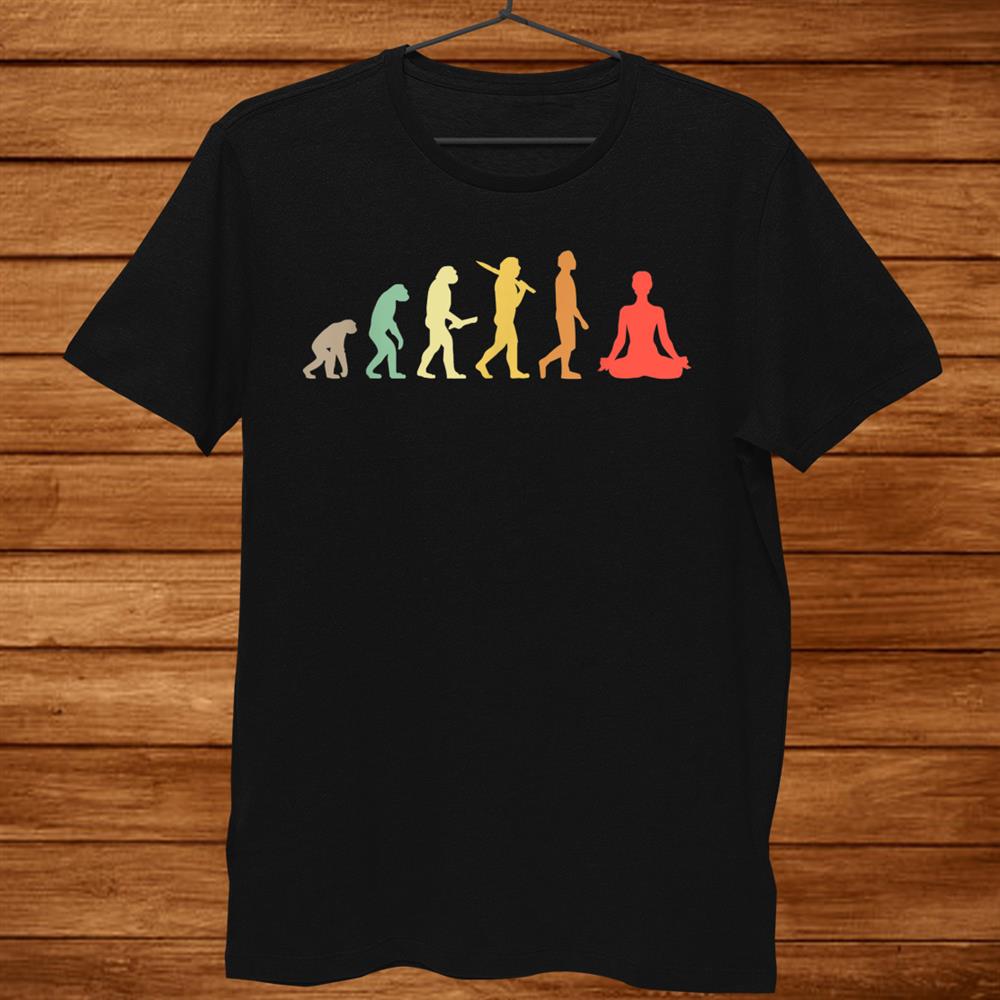 Retro Yoga Evolution Gift For Yogis Shirt Retro Yoga Evolution Gift For Yogis Shirt