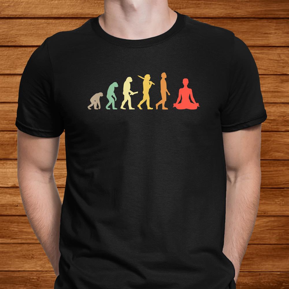 Retro Yoga Evolution Gift For Yogis Shirt Retro Yoga Evolution Gift For Yogis Shirt