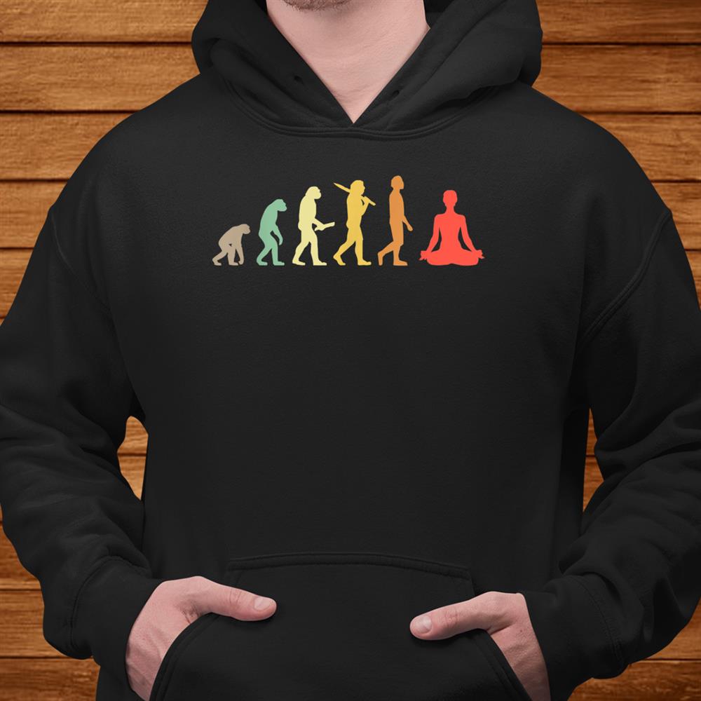 Retro Yoga Evolution Gift For Yogis Shirt Retro Yoga Evolution Gift For Yogis Shirt