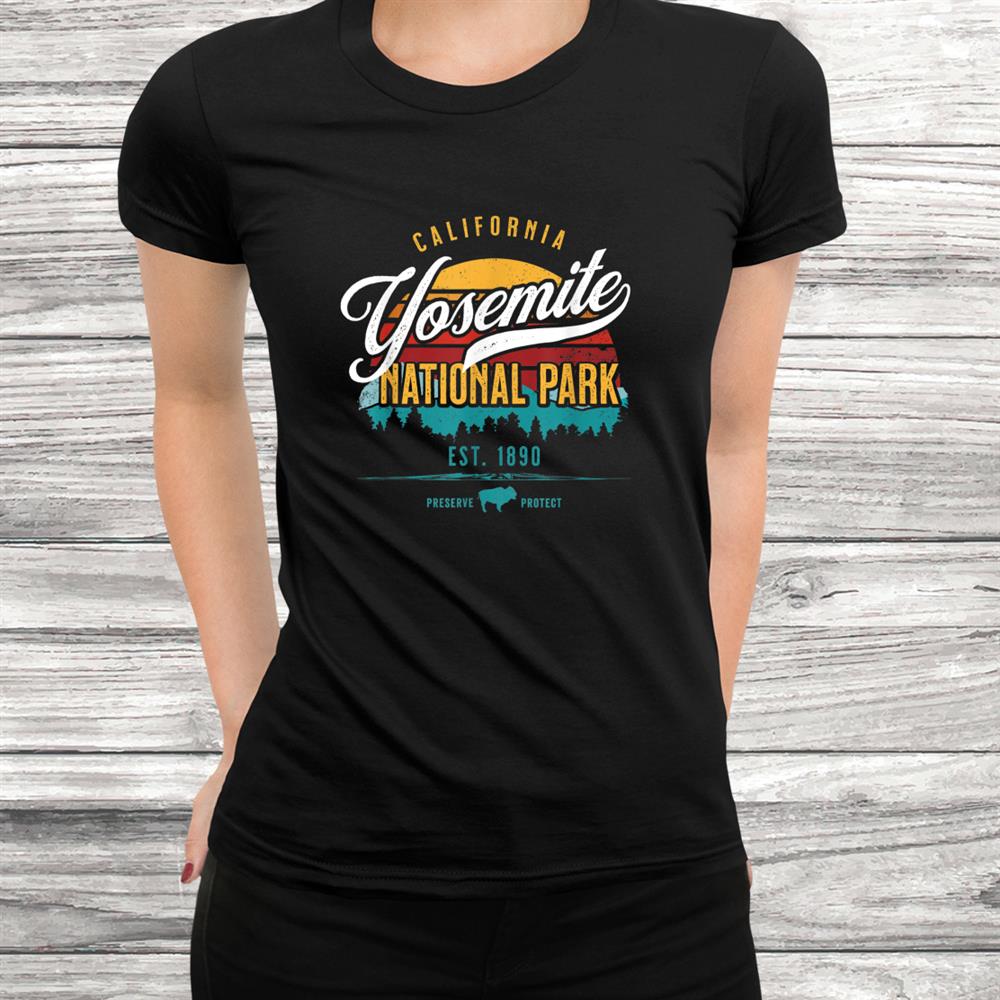 Retro Yosemite National Park Vintage Camping Hunting Shirt Retro Yosemite National Park Vintage Camping Hunting Shirt