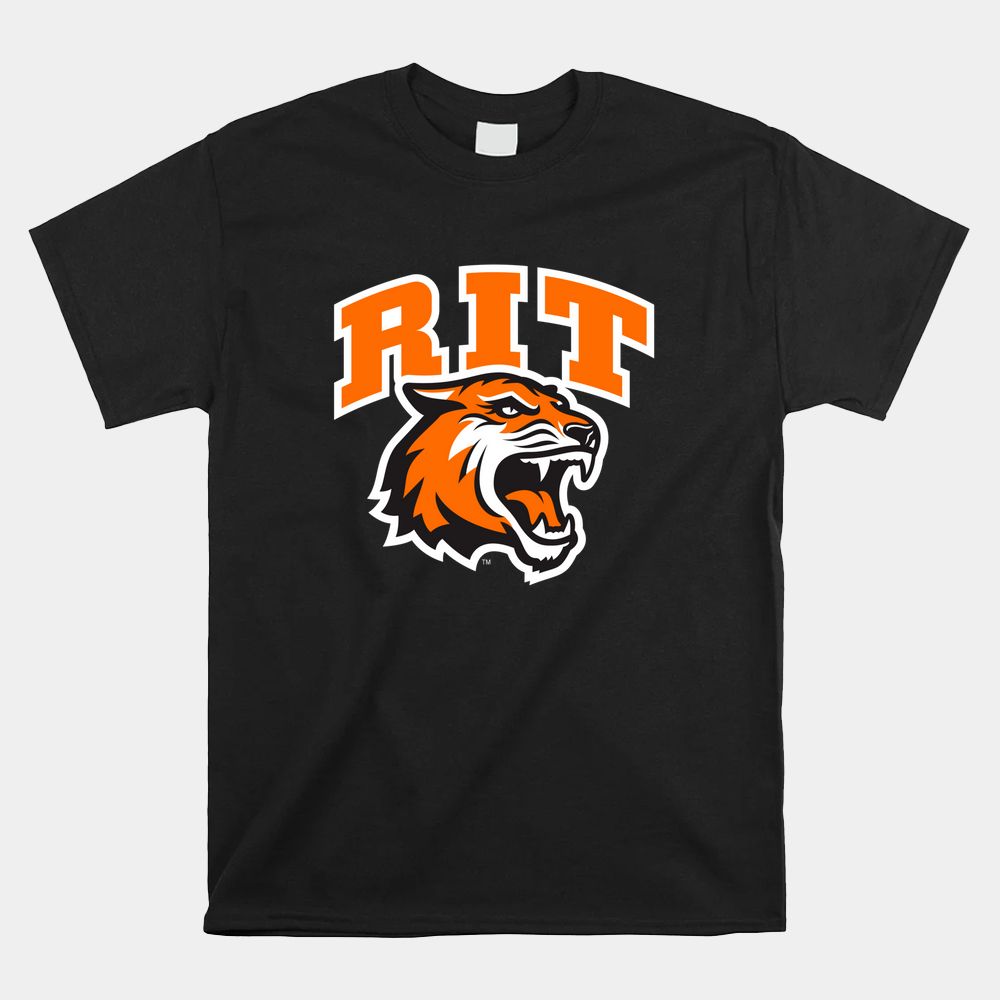 Rochester Institute Of Technology RIT Tiger Stacked Logo Shirt Rochester Institute Of Technology RIT Tiger Stacked Logo Shirt