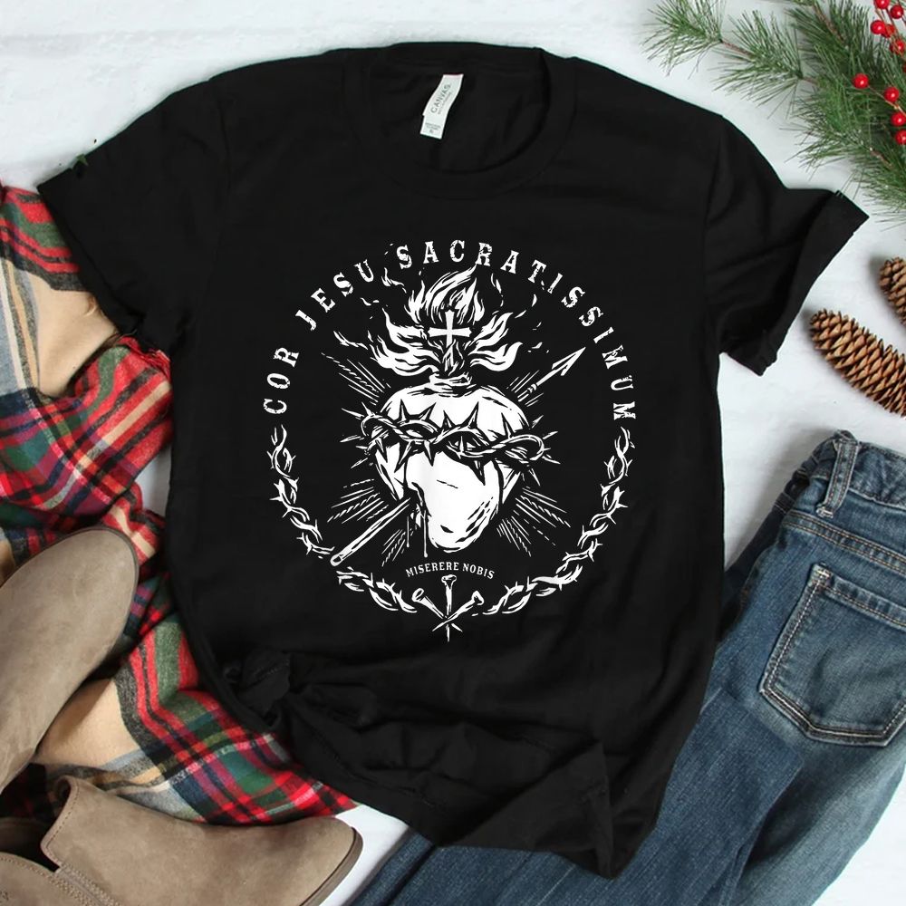 Sacred Heart Of Jesus Catholic Devotion Shirt Sacred Heart Of Jesus Catholic Devotion Shirt