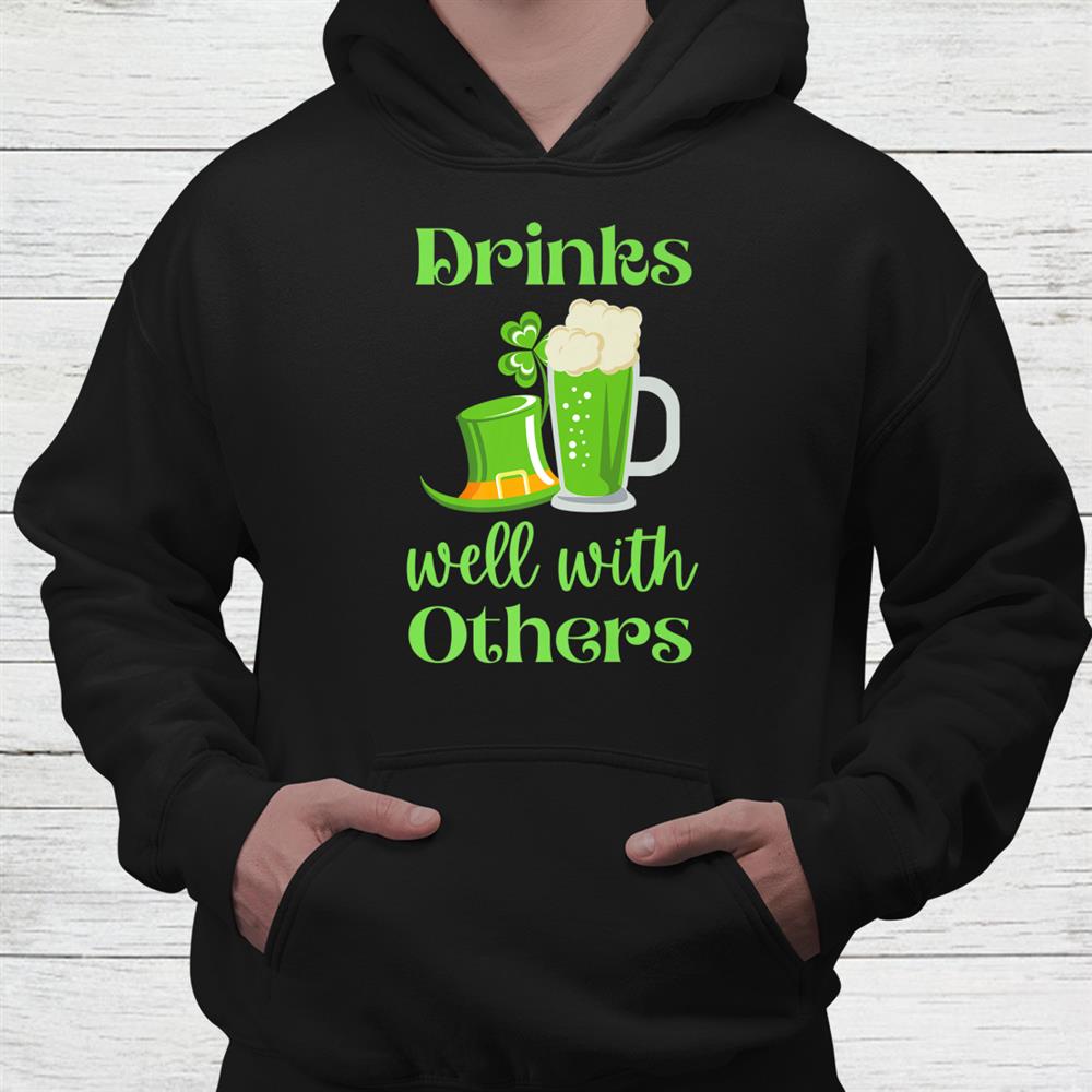 Sarcastic Beer Lover Drinks Well With Other Shirt Sarcastic Beer Lover Drinks Well With Other Shirt