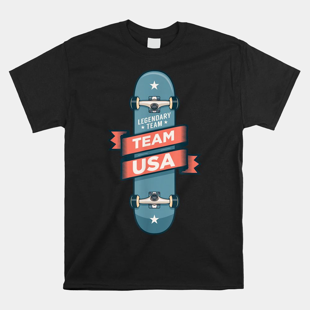 Skateboarding USA Support The Team Shirt USA Flag Skateboard Shirt Skateboarding USA Support The Team Shirt USA Flag Skateboard Shirt