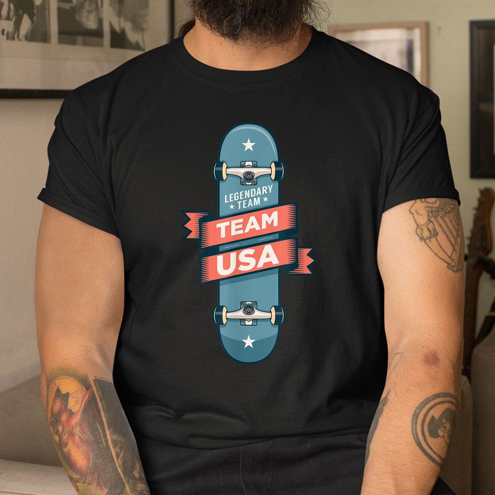 Skateboarding USA Support The Team Shirt USA Flag Skateboard Shirt Skateboarding USA Support The Team Shirt USA Flag Skateboard Shirt