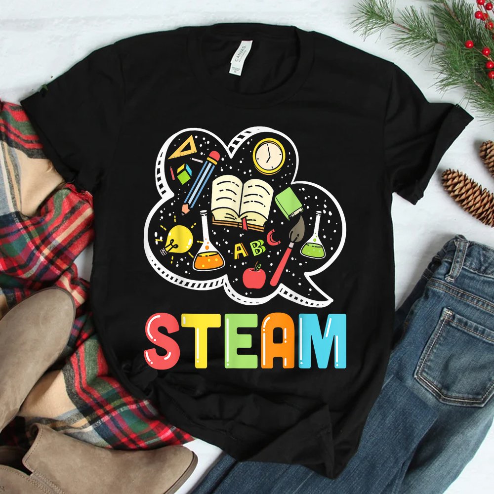 Steam Teacher And Student Back To School Stem Shirt Steam Teacher And Student Back To School Stem Shirt