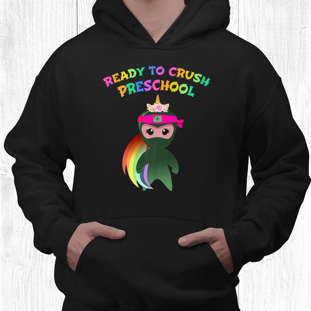Unicorn Ninja Girl Ready To Crush Preschool Kids Teacher Shirt Unicorn Ninja Girl Ready To Crush Preschool Kids Teacher Shirt