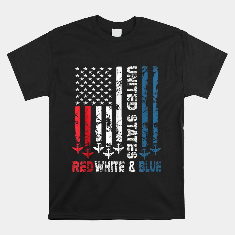 United States Red White And Blue 4th Of July Jets USA Flag Shirt United States Red White And Blue 4th Of July Jets USA Flag Shirt