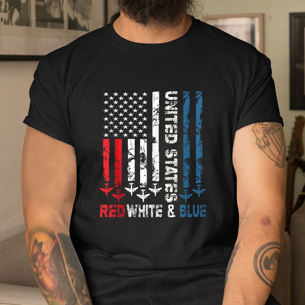 United States Red White And Blue 4th Of July Jets USA Flag Shirt United States Red White And Blue 4th Of July Jets USA Flag Shirt