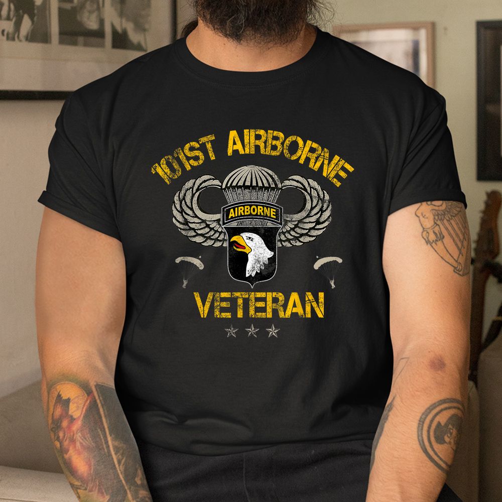 US Army 101st Airborne Veteran USA Flag Shirt US Army 101st Airborne Veteran USA Flag Shirt