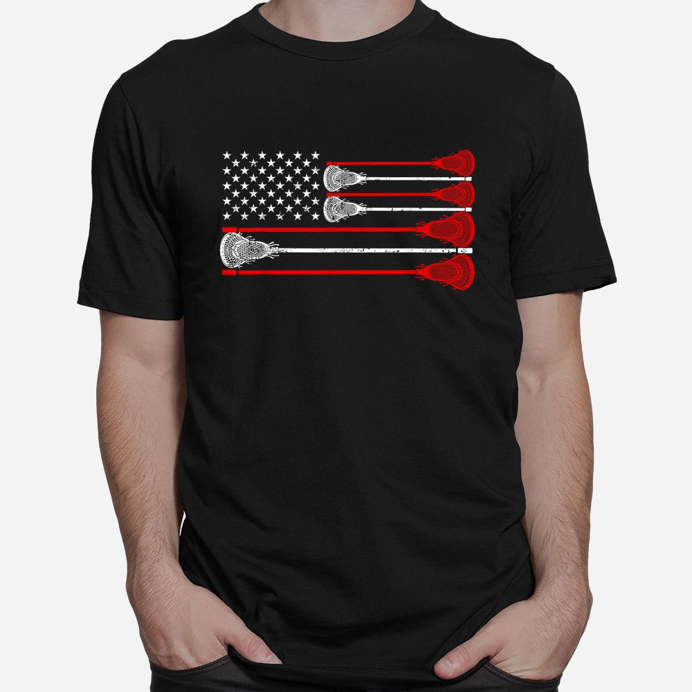 USA American Flag Lacrosse Player Shirt USA American Flag Lacrosse Player Shirt