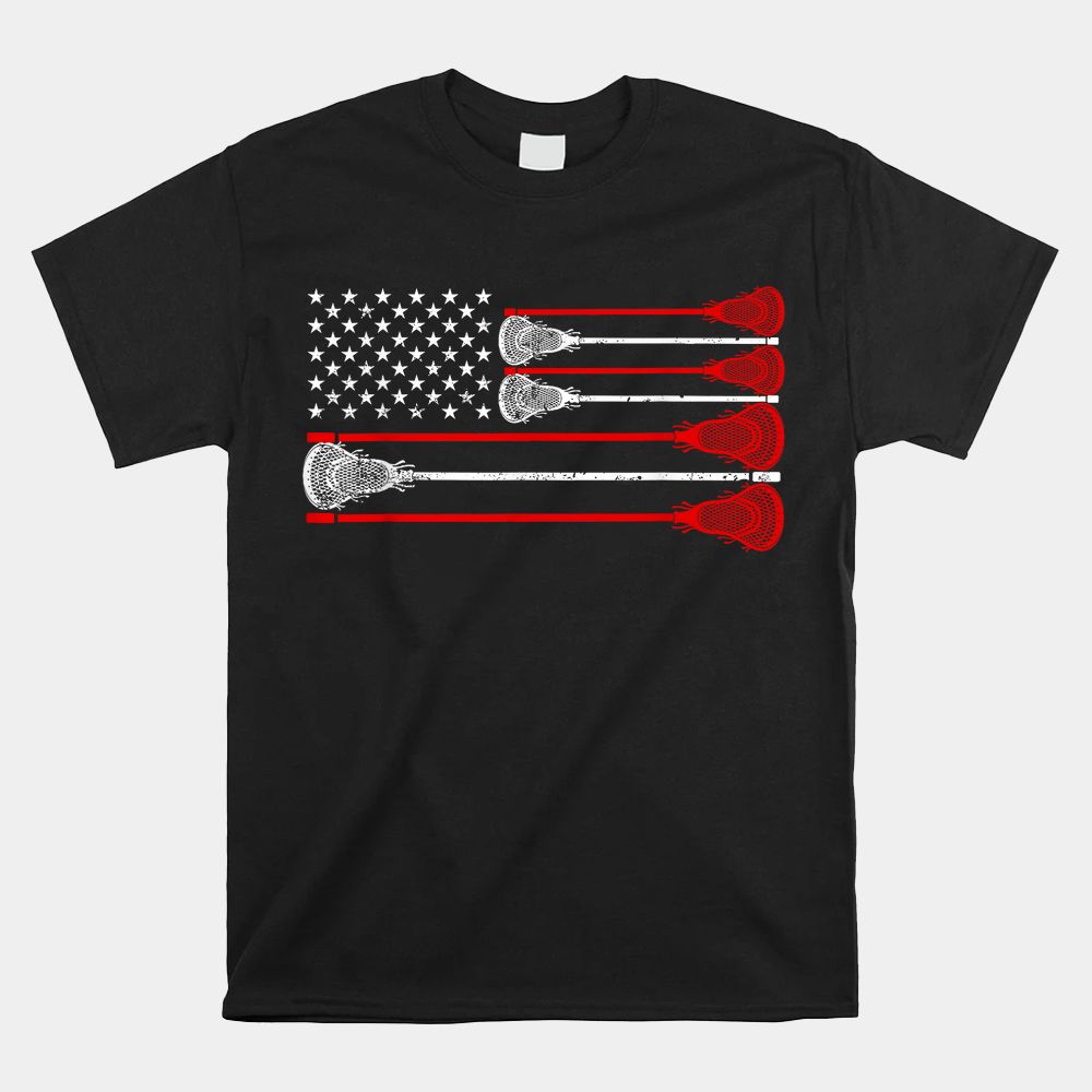 USA American Flag Lacrosse Player Shirt USA American Flag Lacrosse Player Shirt