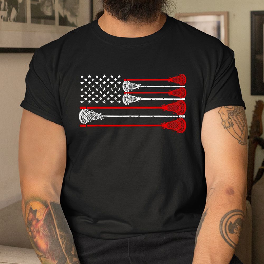 USA American Flag Lacrosse Player Shirt USA American Flag Lacrosse Player Shirt