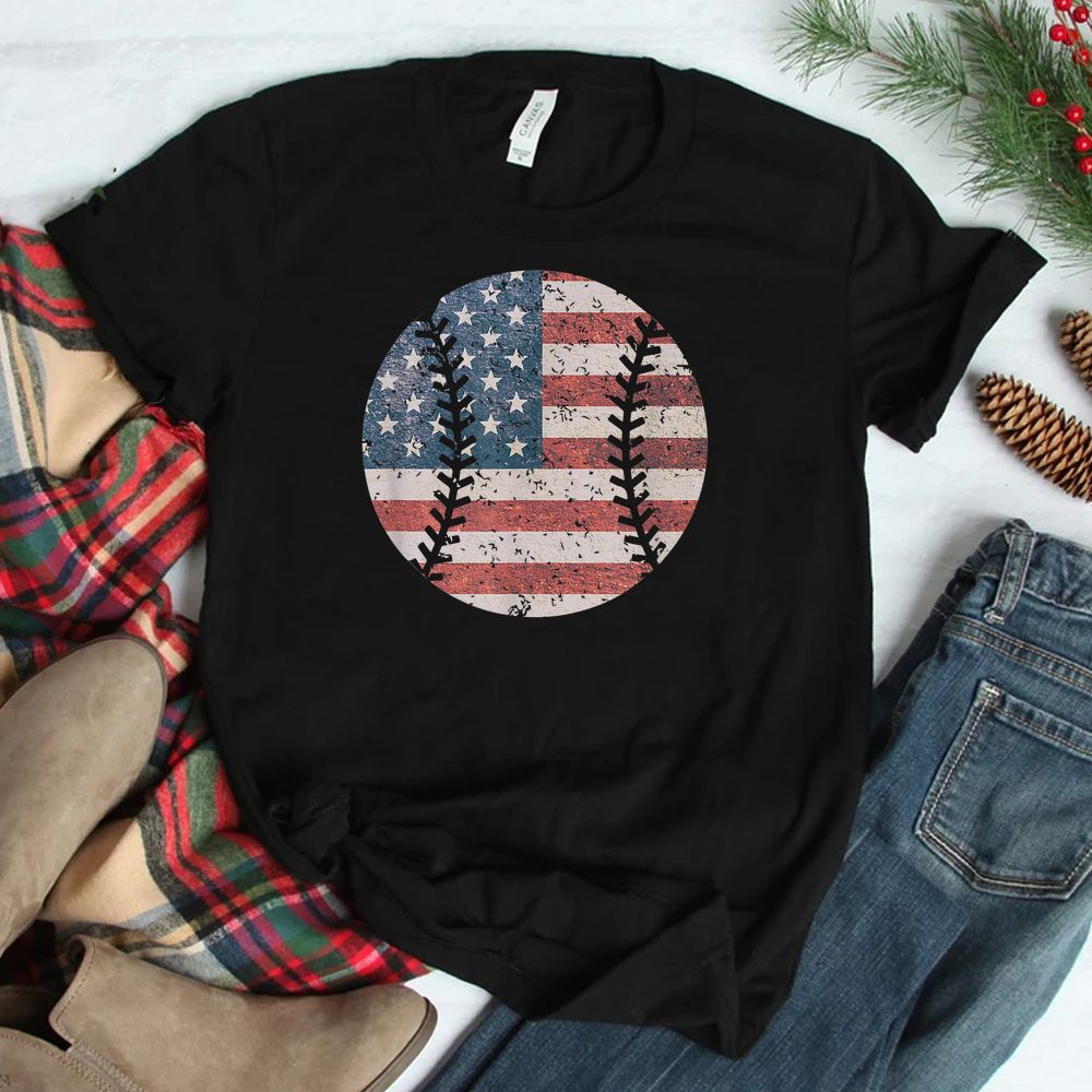 USA Flag American Flag Baseball Patriotic Shirt USA Flag American Flag Baseball Patriotic Shirt