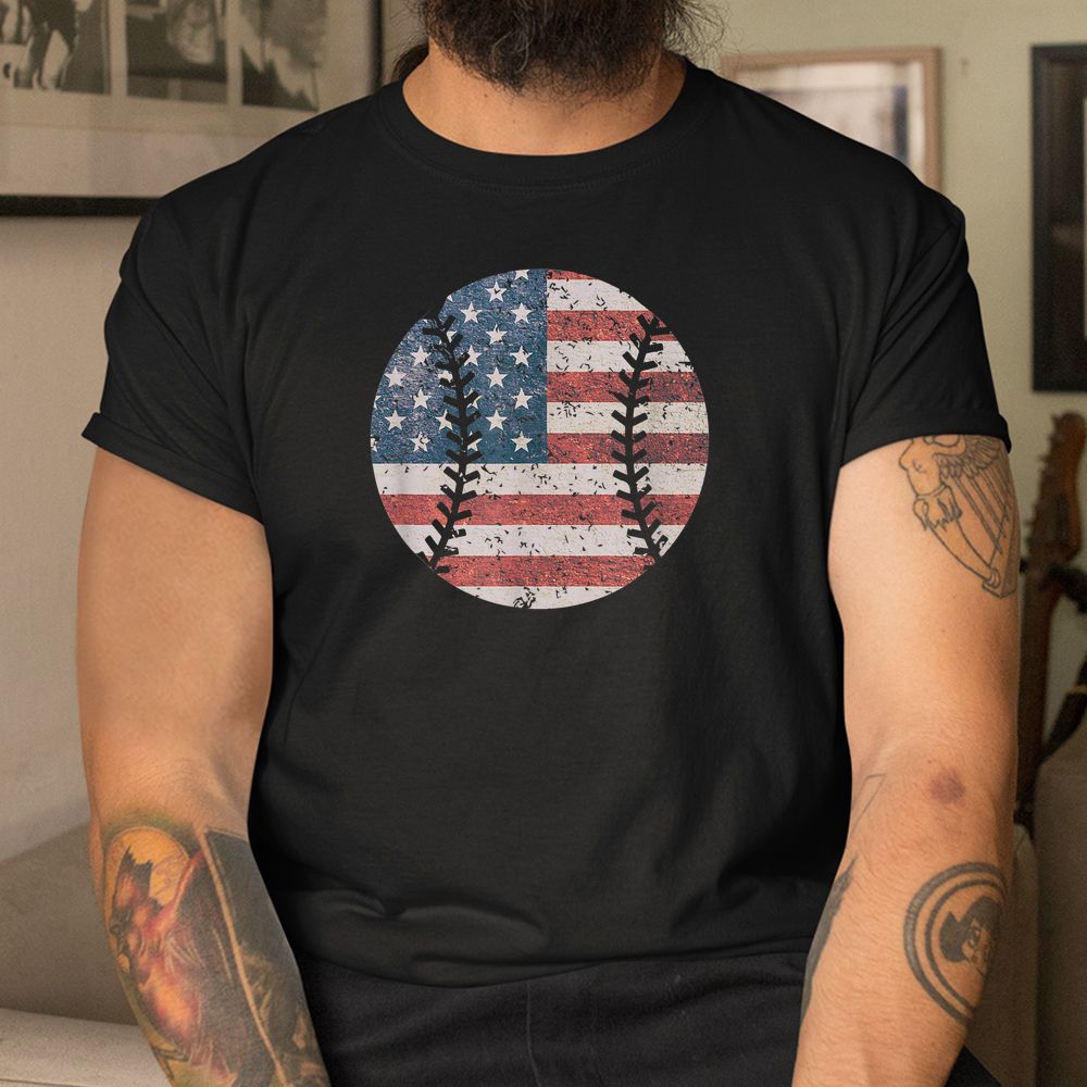 USA Flag American Flag Baseball Patriotic Shirt USA Flag American Flag Baseball Patriotic Shirt