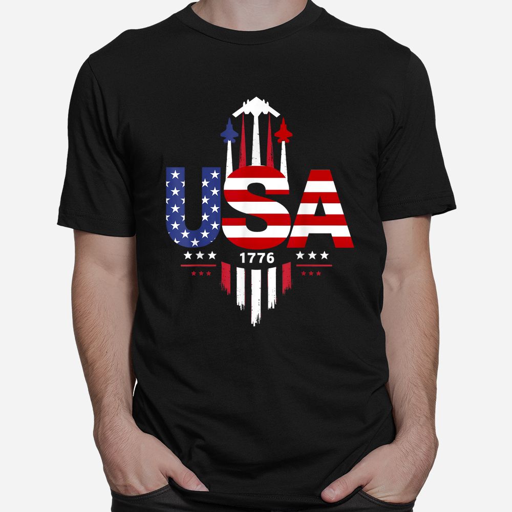 USA Patriotic Fighter Jets Stars And Stripes Shirt USA Patriotic Fighter Jets Stars And Stripes Shirt