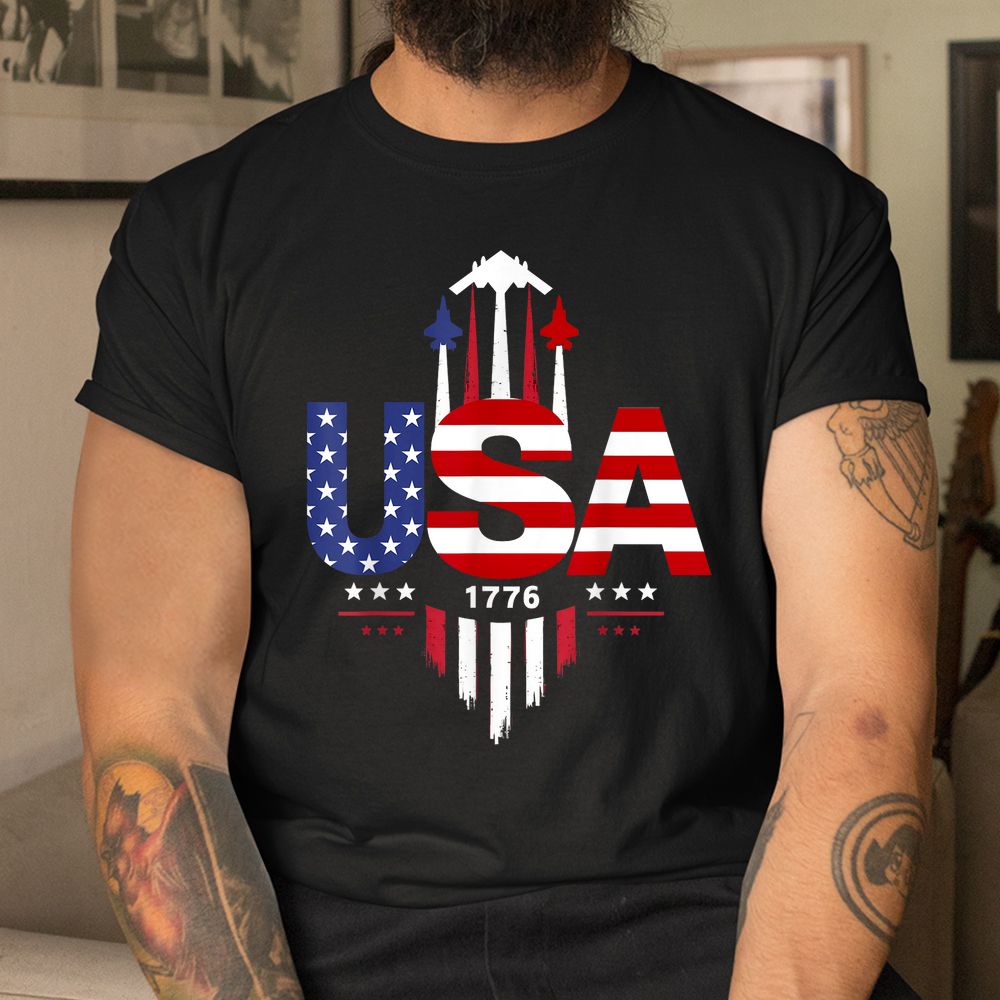 USA Patriotic Fighter Jets Stars And Stripes Shirt USA Patriotic Fighter Jets Stars And Stripes Shirt