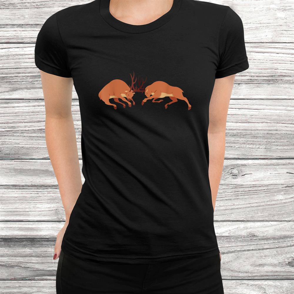 Vintage Deer Hunter Fighting Deers Retro Hunting Shirt Vintage Deer Hunter Fighting Deers Retro Hunting Shirt
