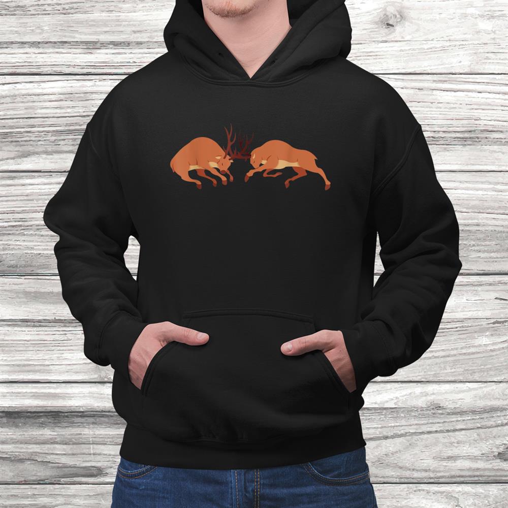 Vintage Deer Hunter Fighting Deers Retro Hunting Shirt Vintage Deer Hunter Fighting Deers Retro Hunting Shirt