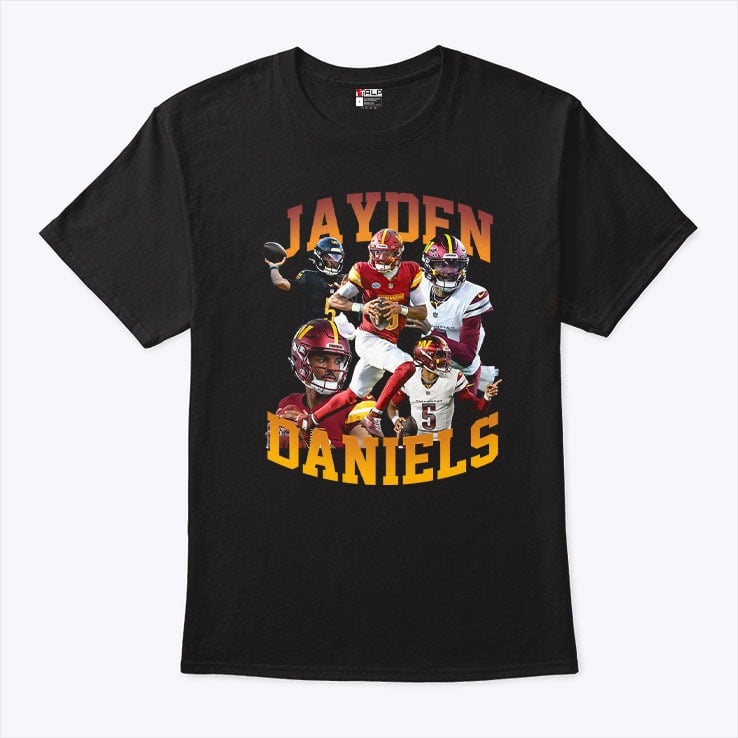 Washington Commanders Jayden Daniels T Shirt Washington Commanders Jayden Daniels T Shirt