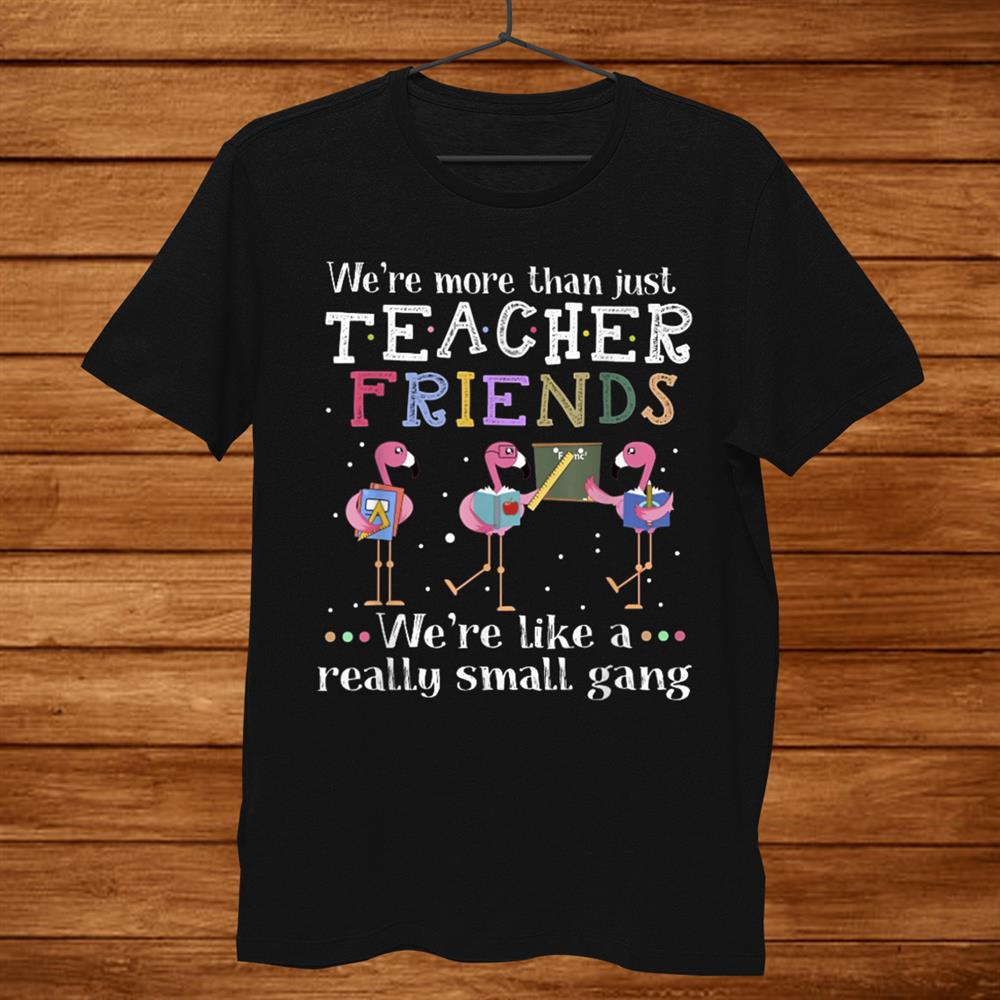 Were More Than Just Teacher Friends Flamingo Shirt Were More Than Just Teacher Friends Flamingo Shirt