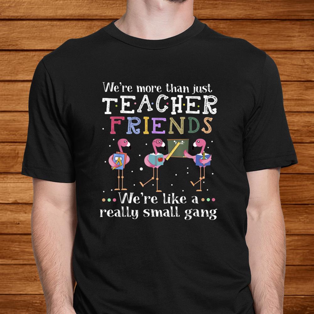 Were More Than Just Teacher Friends Flamingo Shirt Were More Than Just Teacher Friends Flamingo Shirt