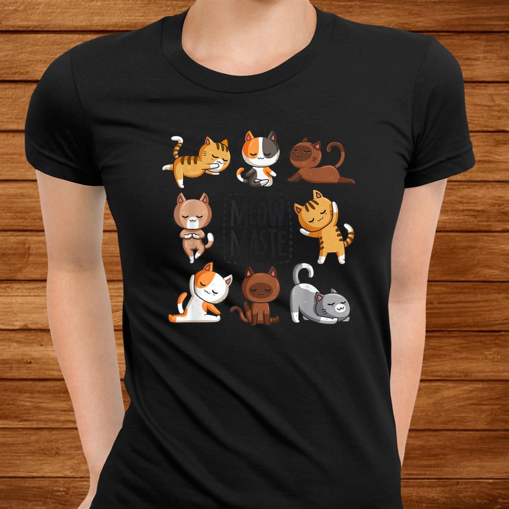 Yoga Cat Meowmaste Yoga Position Workout Shirt Yoga Cat Meowmaste Yoga Position Workout Shirt