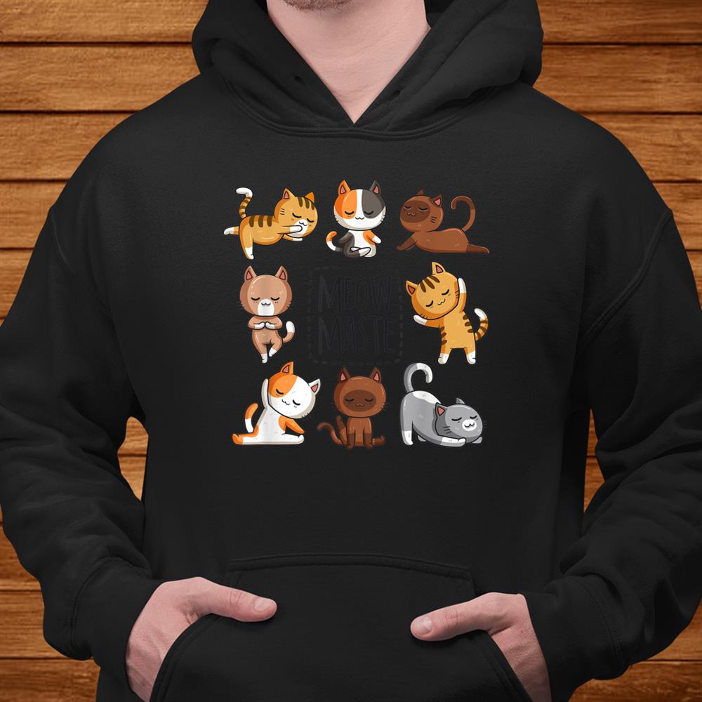 Yoga Cat Meowmaste Yoga Position Workout Shirt Yoga Cat Meowmaste Yoga Position Workout Shirt