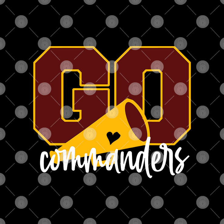Go Cheer Commanders T Shirt Go Cheer Commanders T Shirt